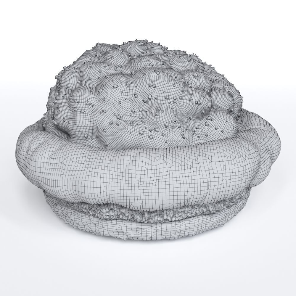 Macaron with Jam 3D model_4