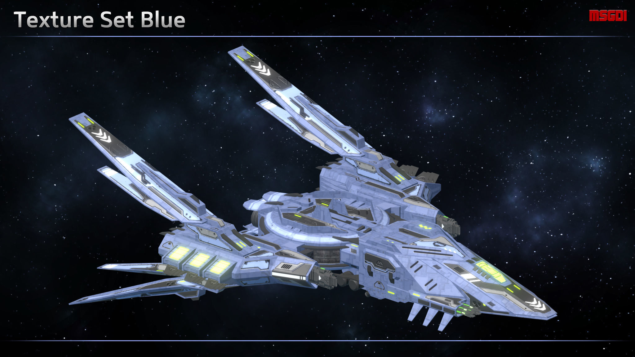 Spaceship Enkar Republic Interceptor Larham Low-poly 3D model_5