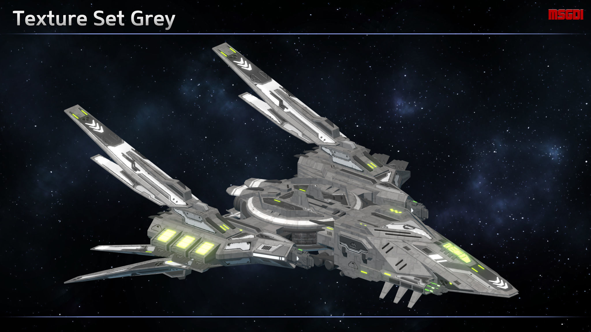 Spaceship Enkar Republic Interceptor Larham Low-poly 3D model_8