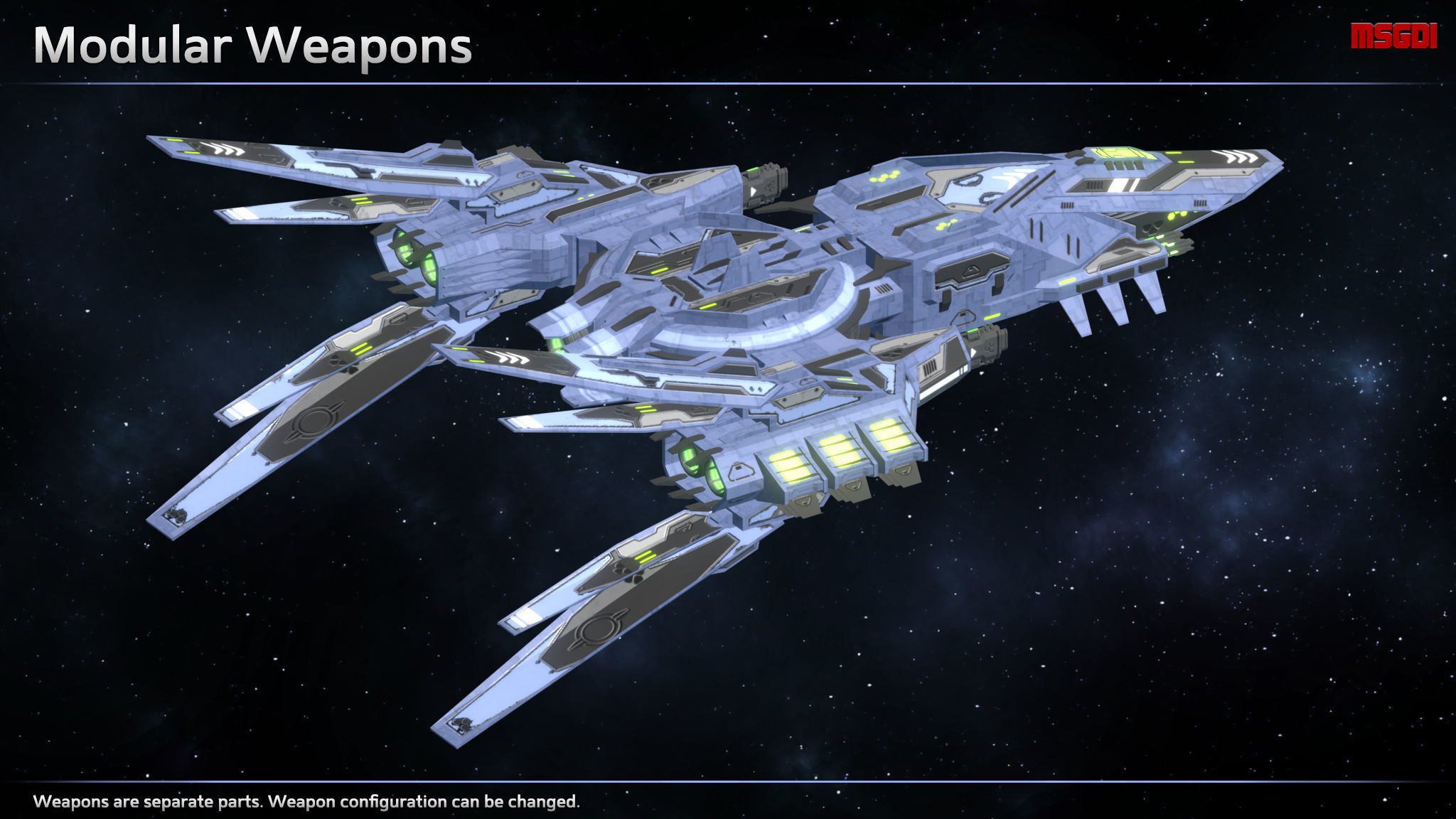 Spaceship Enkar Republic Interceptor Larham Low-poly 3D model_3