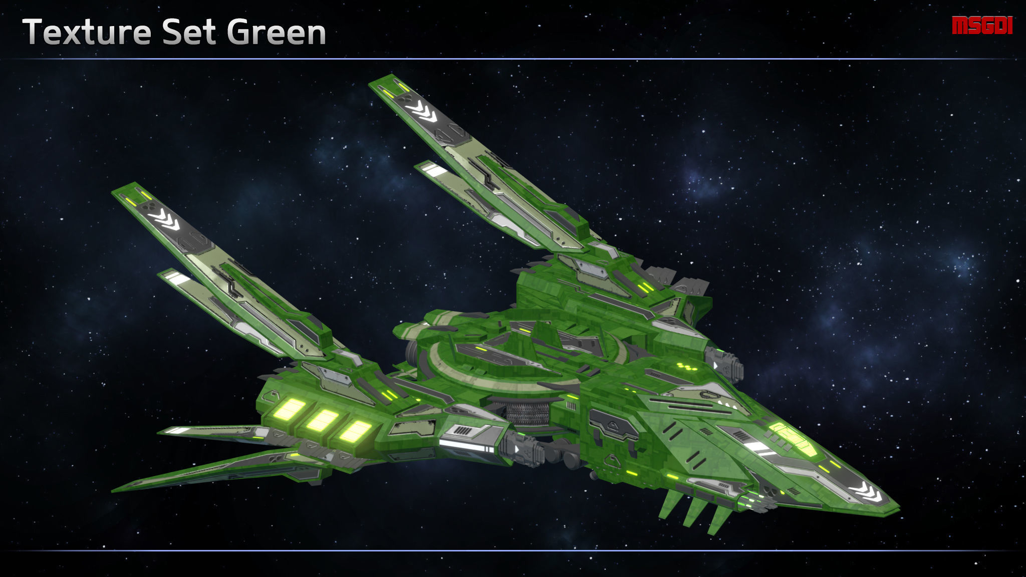 Spaceship Enkar Republic Interceptor Larham Low-poly 3D model_7