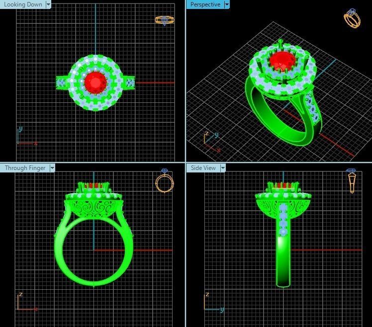 Ring T00234 3D print model_2