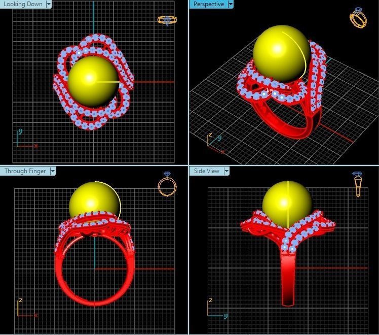 Ring T00238 3D print model_2