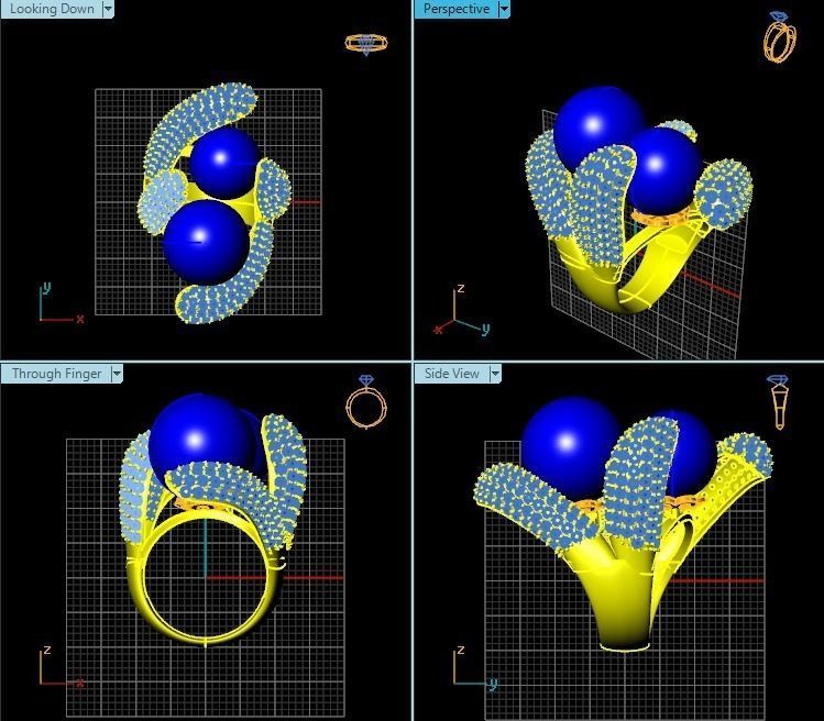 Ring T00239 3D print model_2