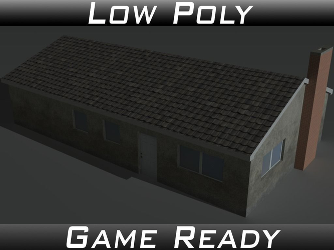 House 11 Low-poly 3D model