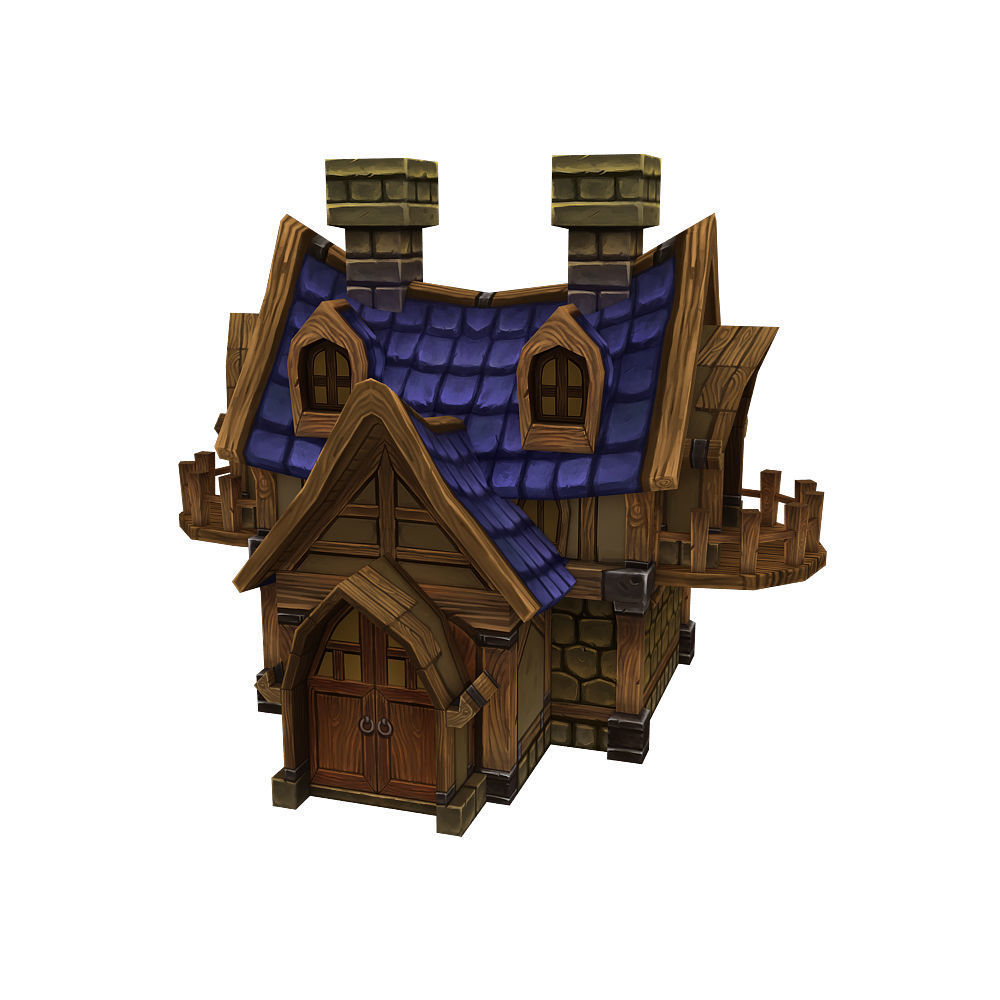 Fantasy Level Set - Low Poly Hand Painted Low-poly 3D model_5