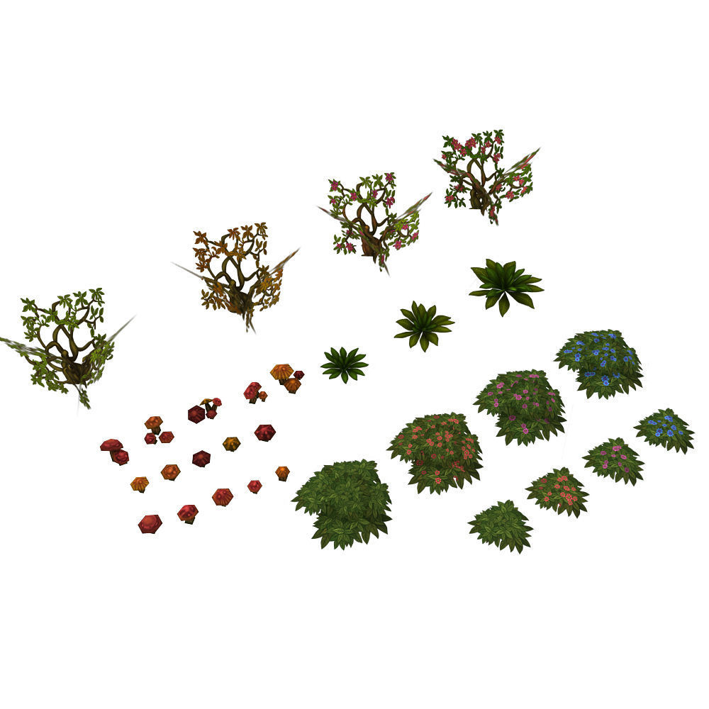 Fantasy Level Set - Low Poly Hand Painted Low-poly 3D model_11