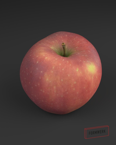 Appel Red 04 - 3D Scan LowPoly Low-poly 3D model
