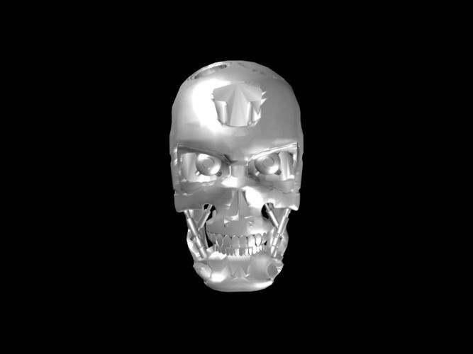 T800 Skull Terminator 3D print model_1