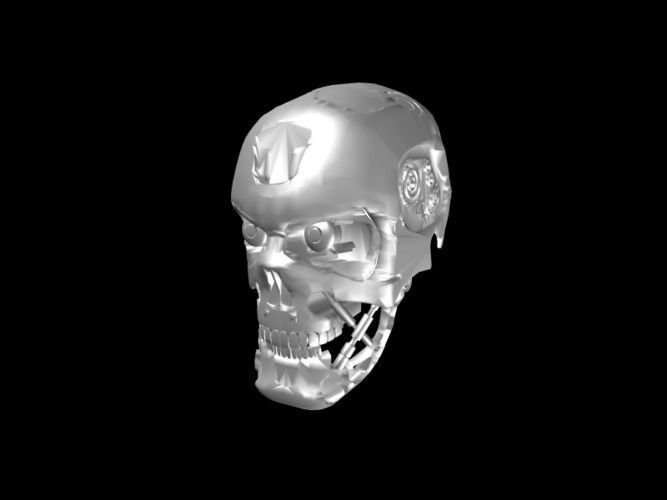 T800 Skull Terminator 3D print model_0