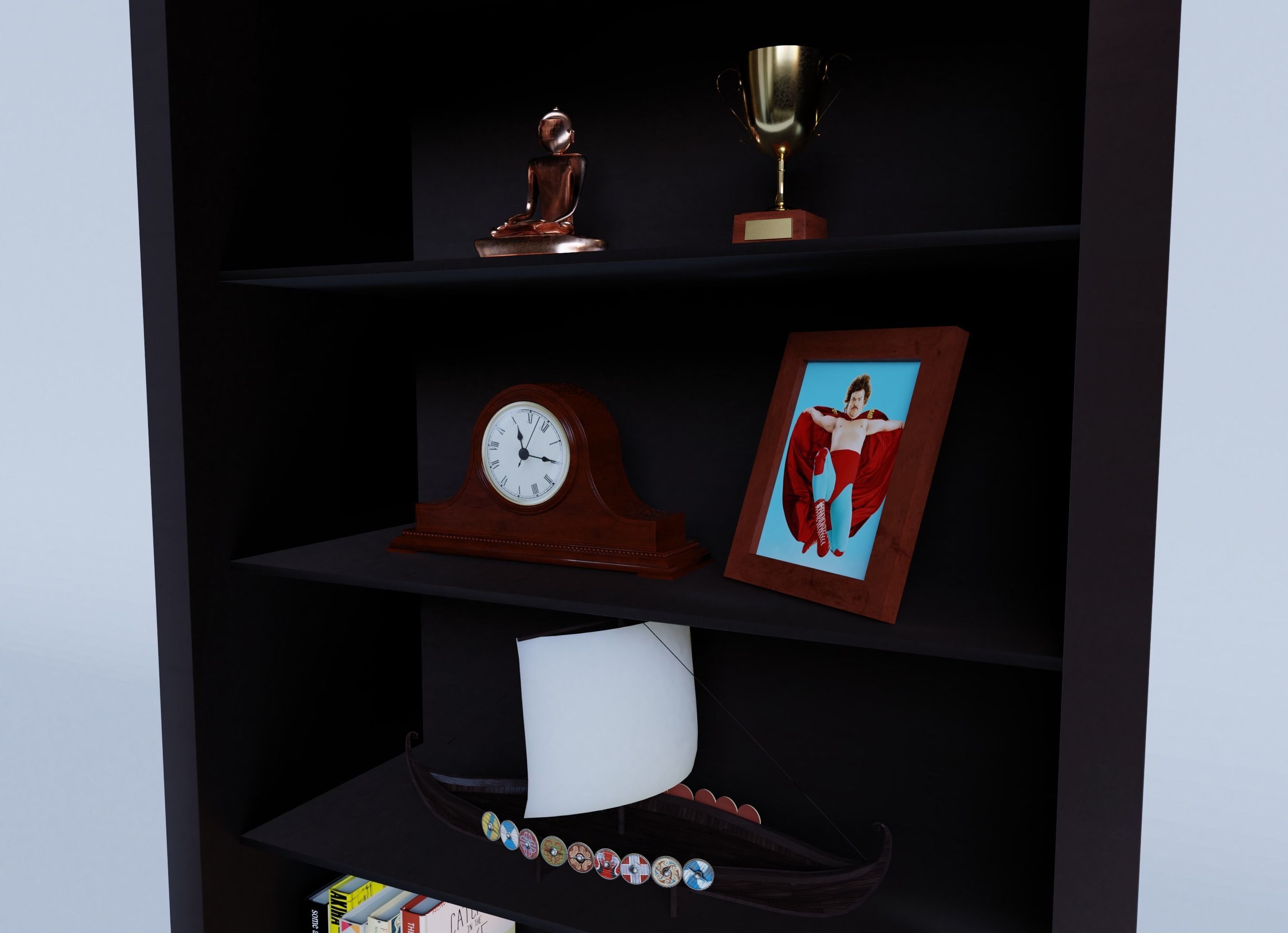 Cabinet o stuff Low-poly 3D model_13