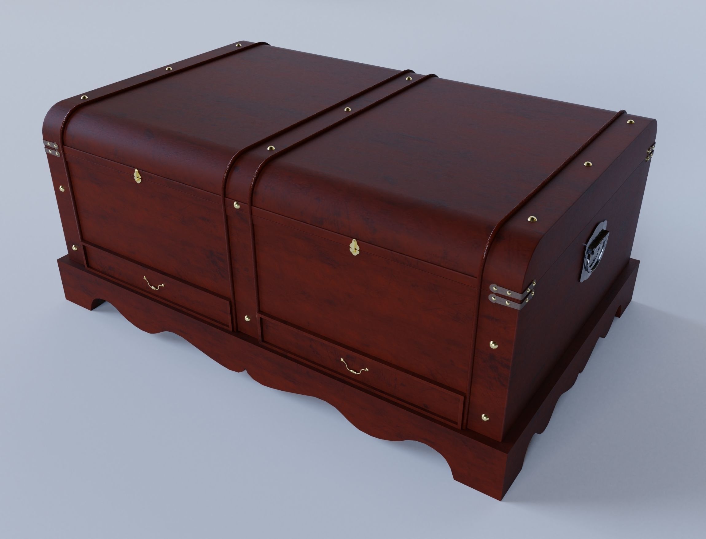 Cabinet o stuff Low-poly 3D model_5