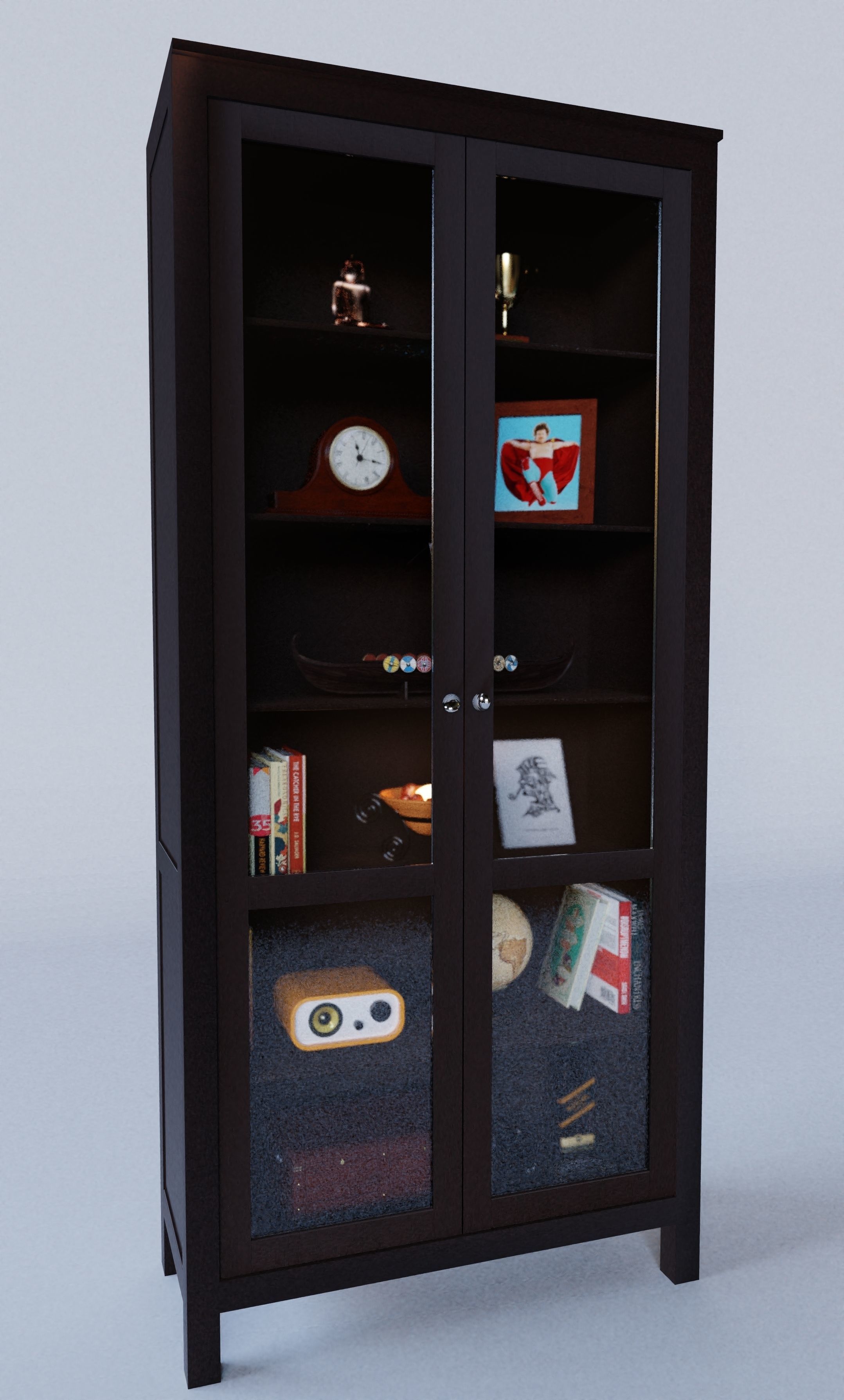 Cabinet o stuff Low-poly 3D model_8