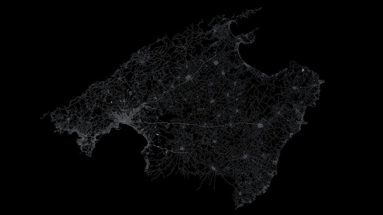 Palma De Mallorca Road Network and Streets 3D model_8