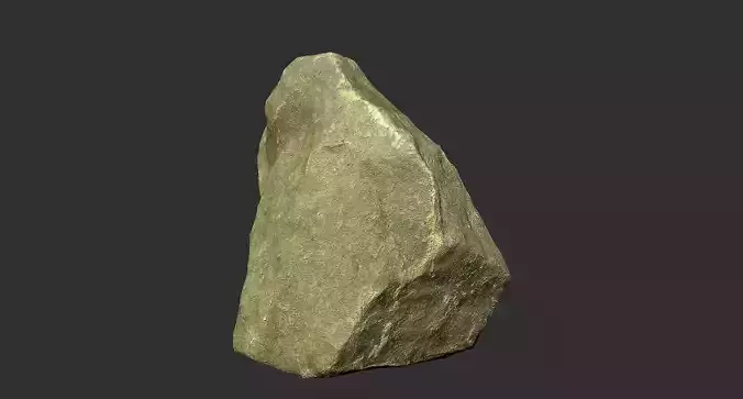 Mountain rock low poly Low-poly 3D model