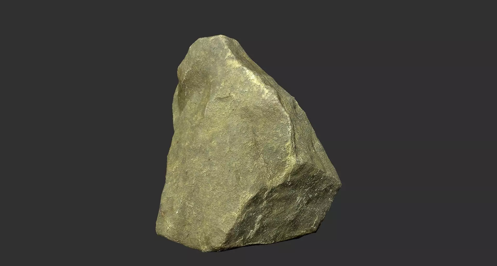 Mountain rock low poly Low-poly 3D model_0
