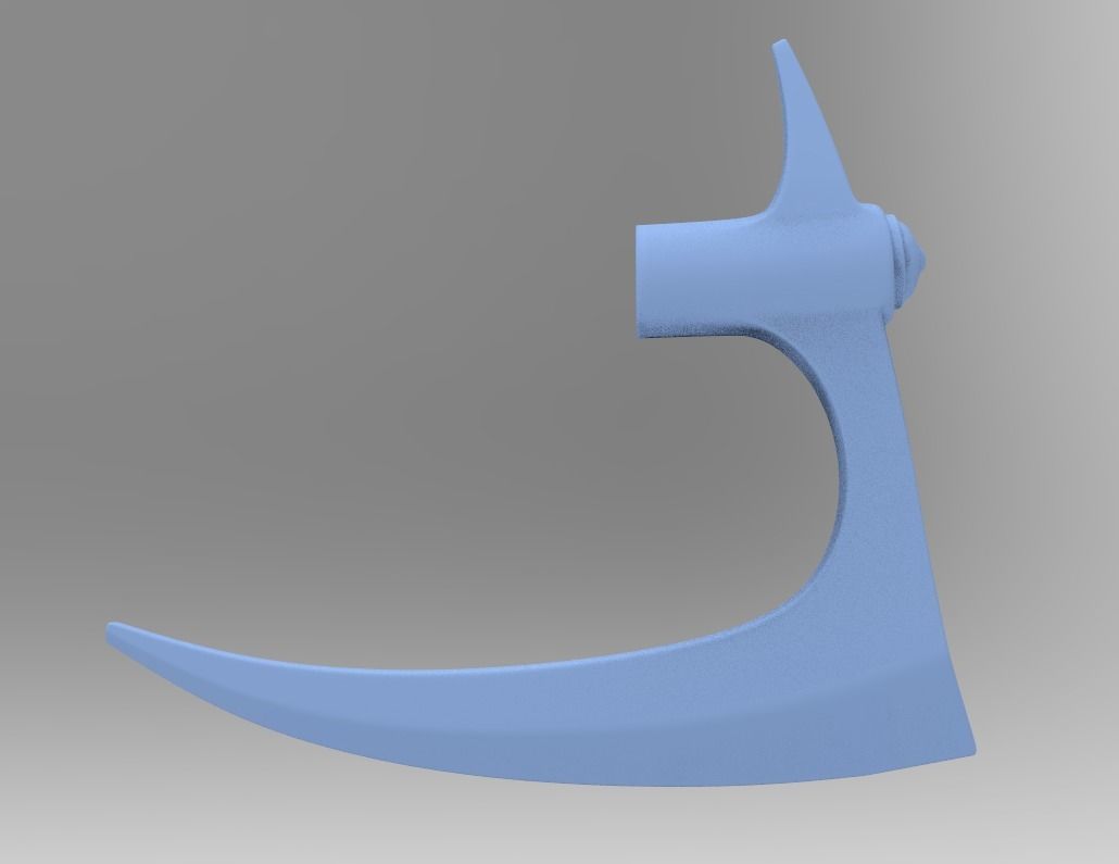 Hecarim Headless Helmet and Glaive 3D print model_3