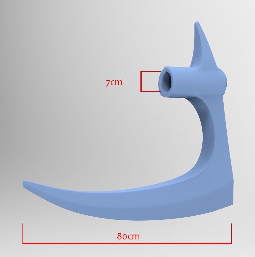 Hecarim Headless Helmet and Glaive 3D print model_4