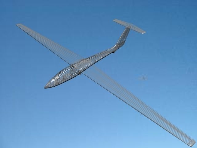 SZD-36 Cobra Glider V05 Low-poly 3D model_11