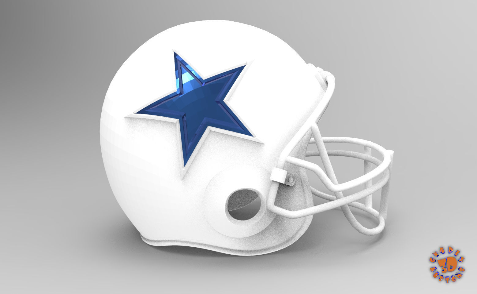 2017 NFL SUPER BOWL TROPHY and ALL 32 TEAM HELMETS SUPER PACK 3D print model_18