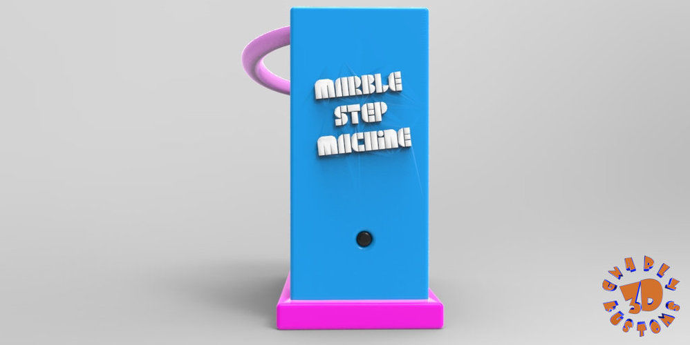 Marble Step Machine Automata Toy 3D print model_6