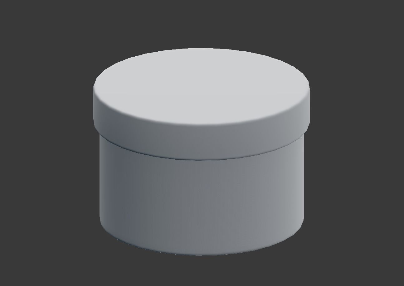 Round Box 3D model_2