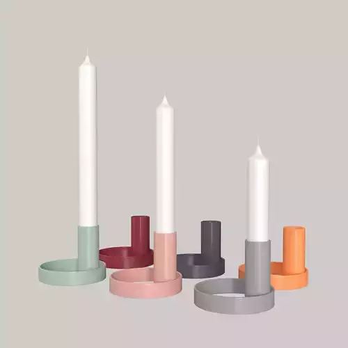 Colorful Candle Holder Set