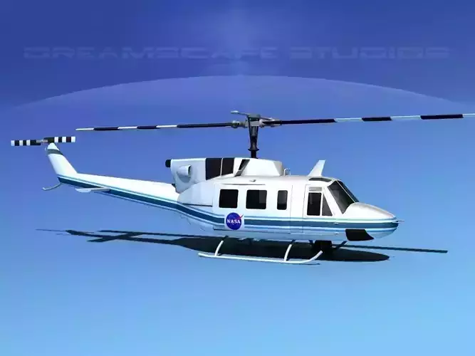 Bell UH-1N Twin Huey  NASA 3D model
