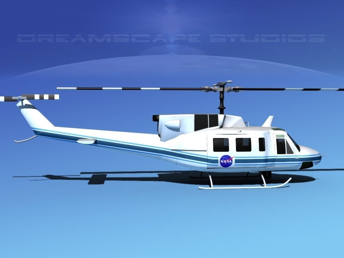 Bell UH-1N Twin Huey  NASA 3D model_6
