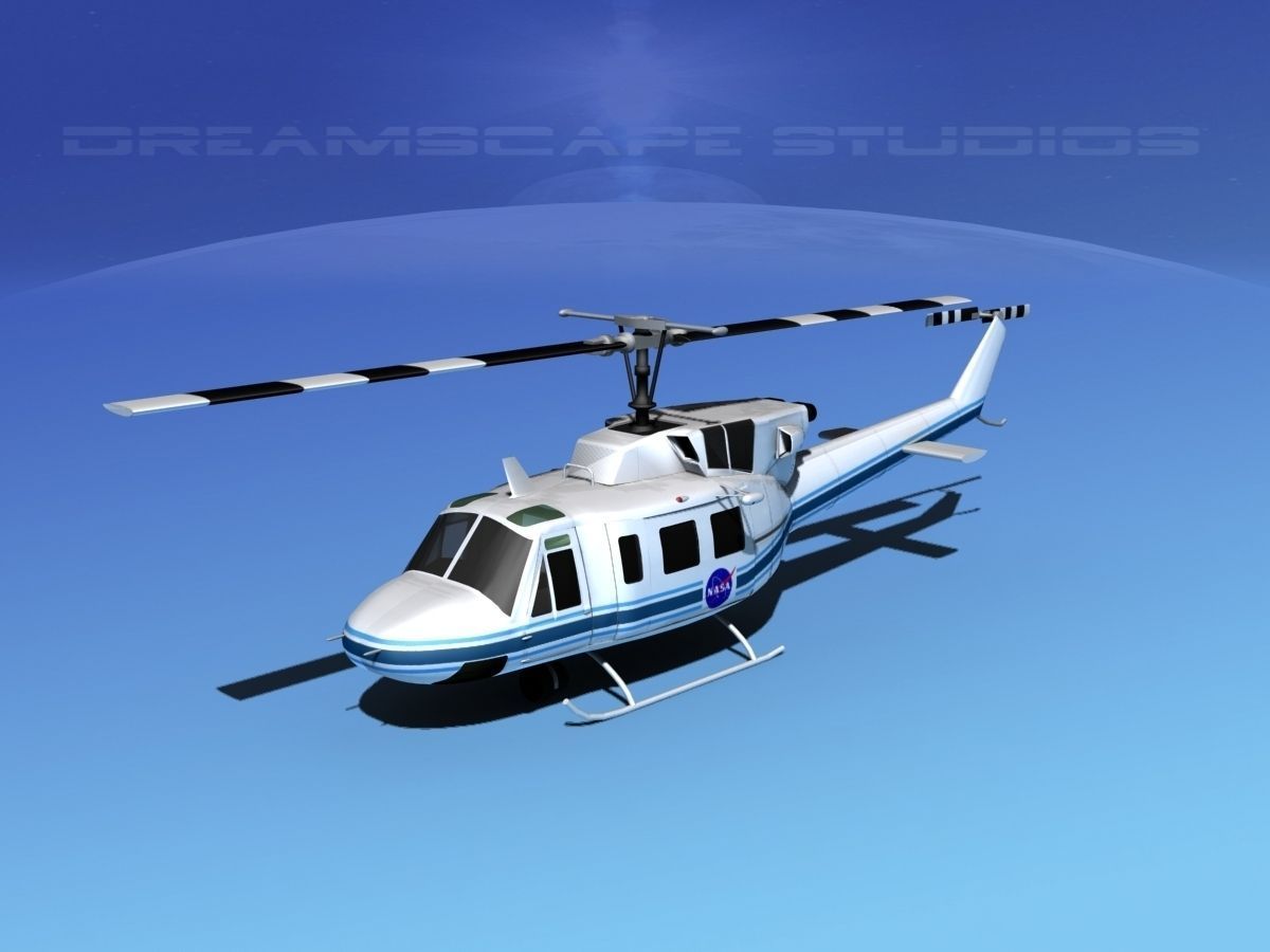 Bell UH-1N Twin Huey  NASA 3D model