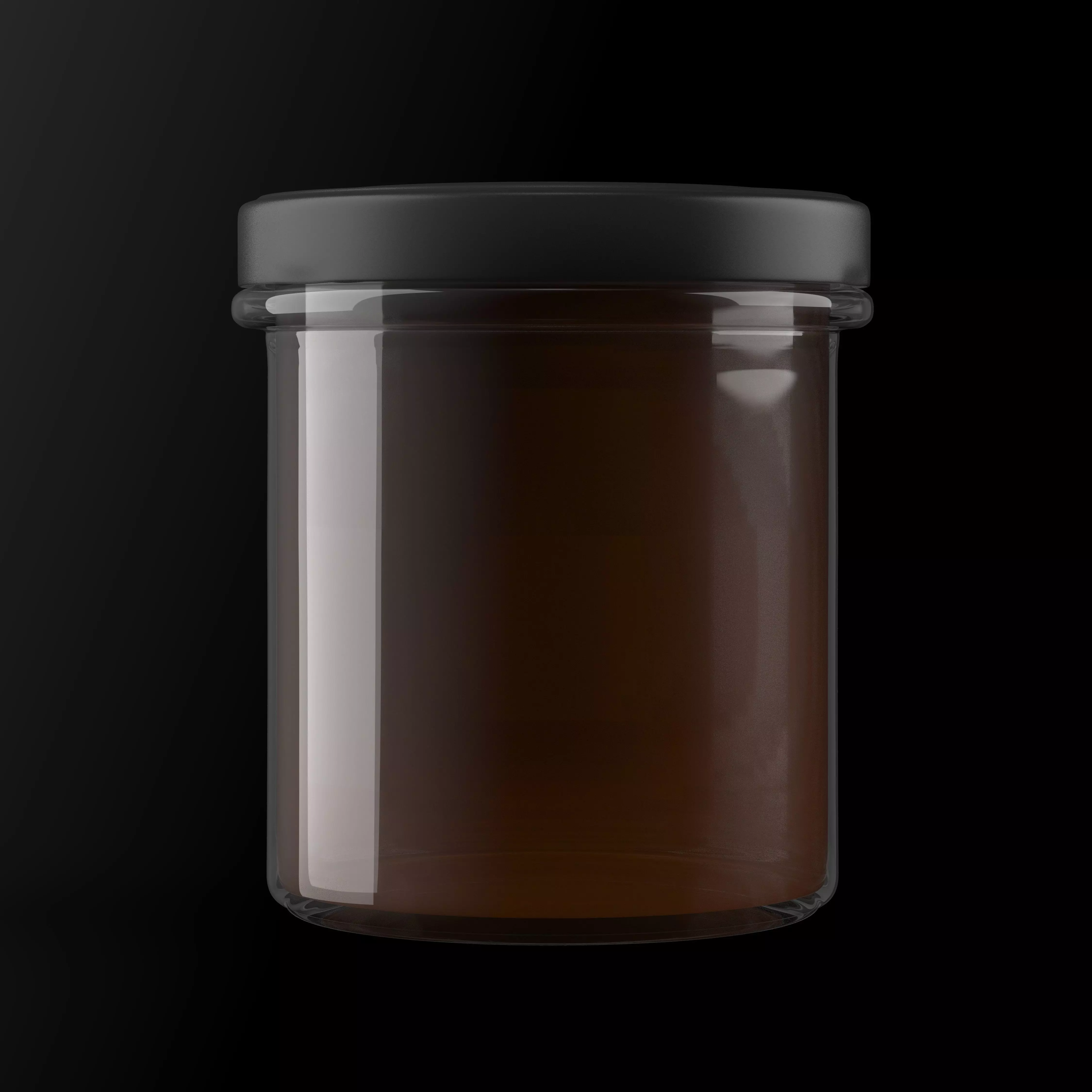 Glass Product Jar - Chocolate Spread  3D model_0