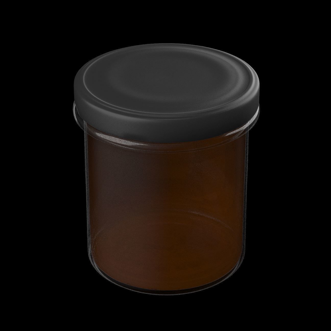 Glass Product Jar - Chocolate Spread  3D model_1