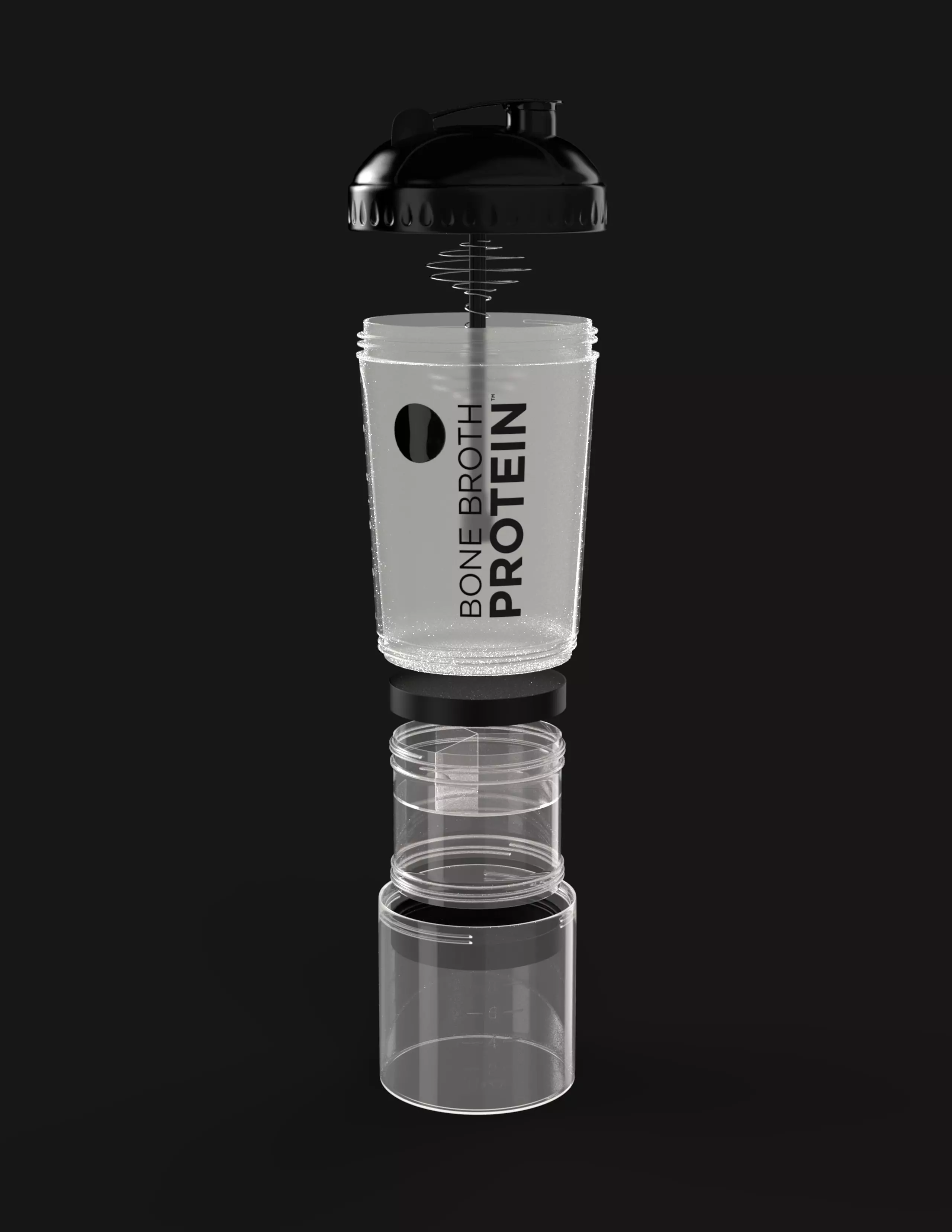 Blender Bottle - Protein Shake Bottle 3D model_0