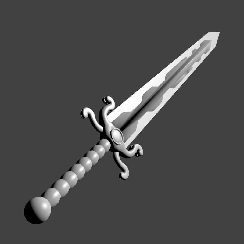 simple sword  3D model_5