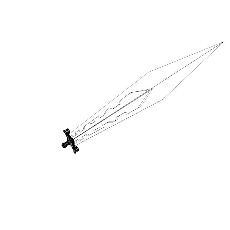 simple sword  3D model_8