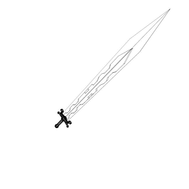 simple sword  3D model_11