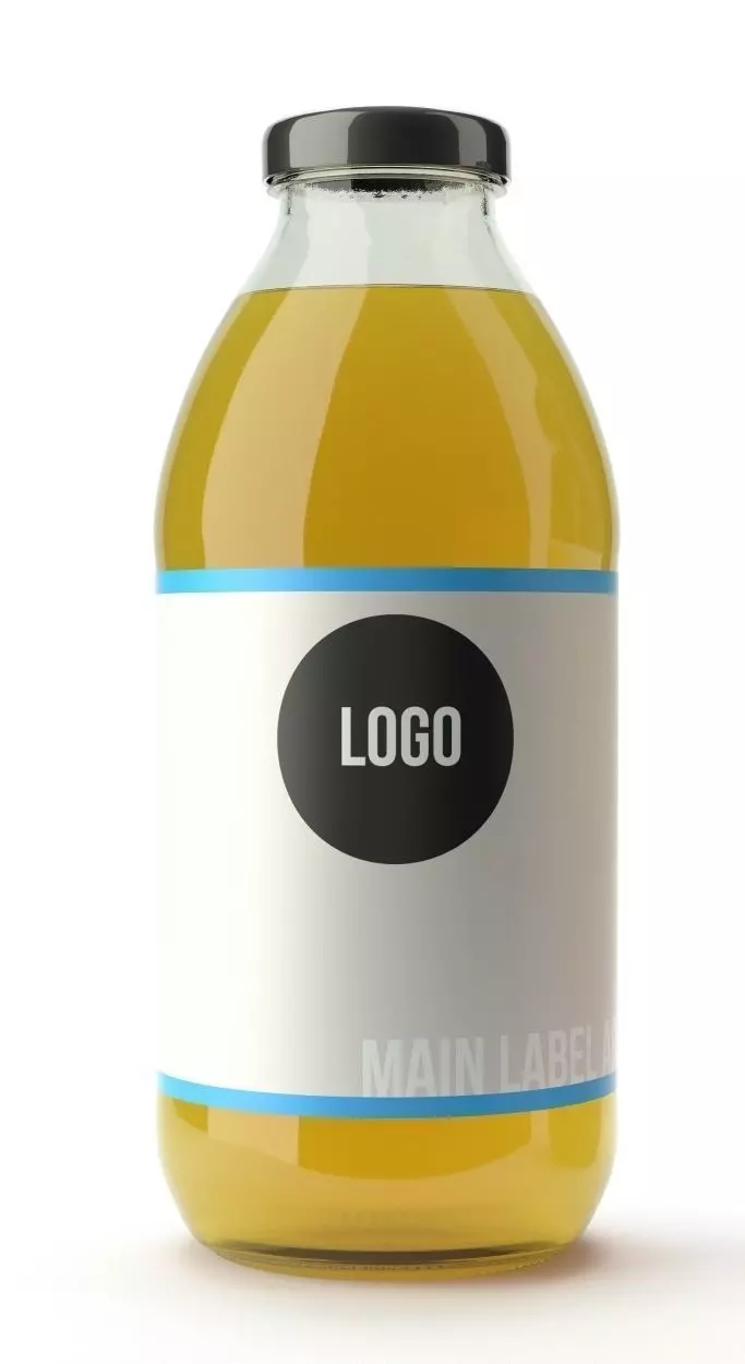 Glass Tea Bottle 3D model