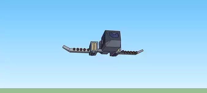 Hawk missle craft Free 3D model