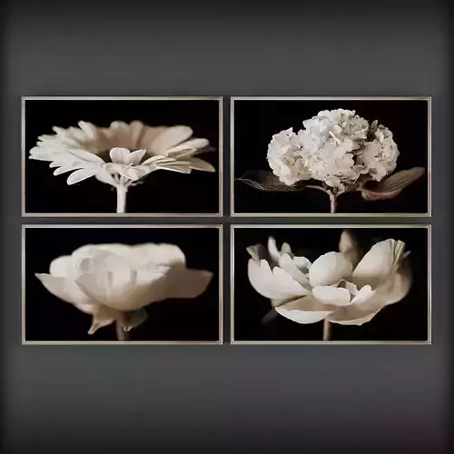 Picture Frames Low-poly 3D model