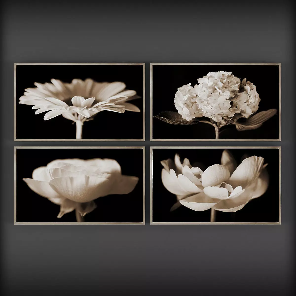 Picture Frames Low-poly 3D model_0