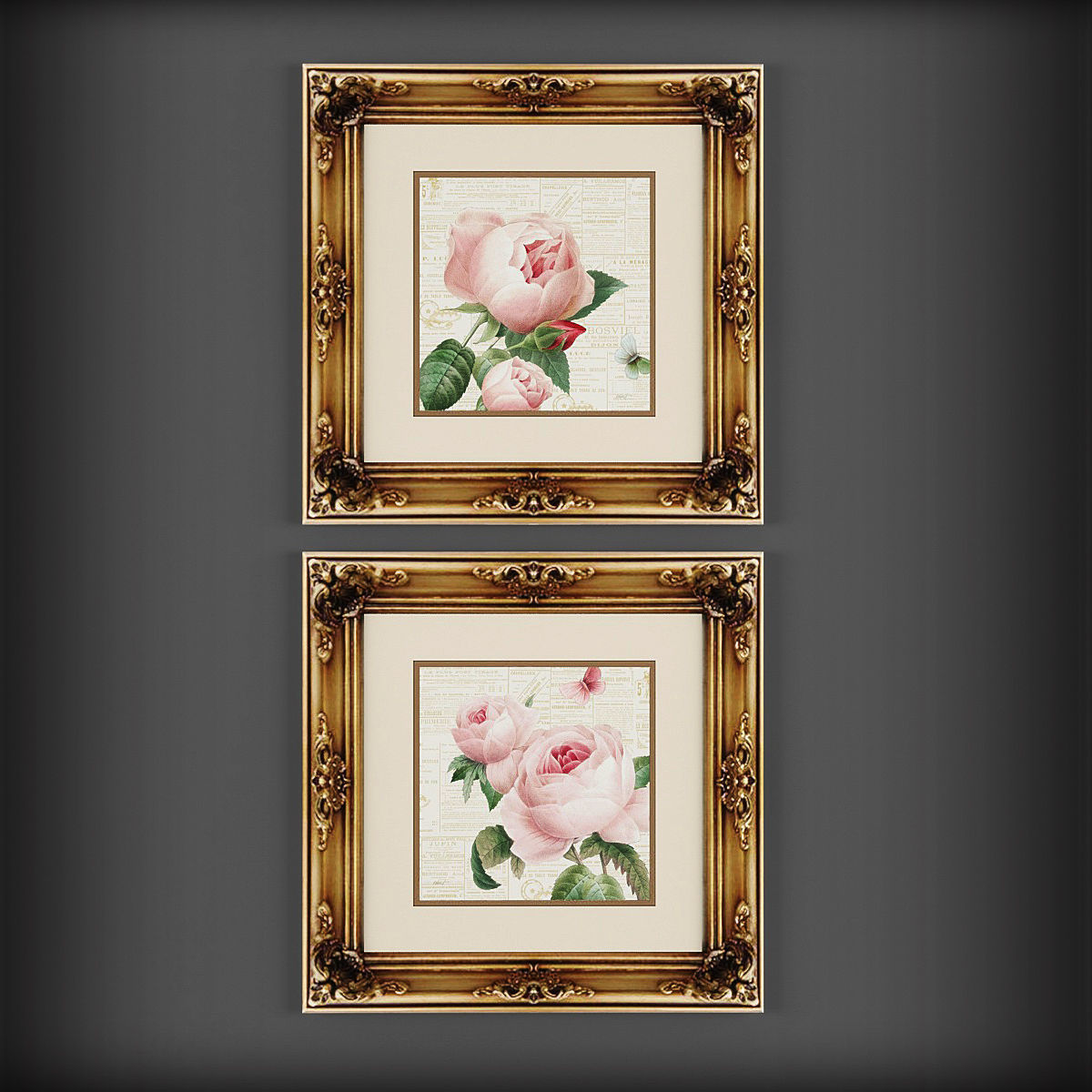 Picture Frames Low-poly 3D model_2