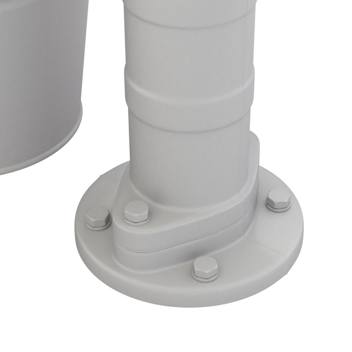 Vintage Water Hand Pump With Bucket 3D model_18