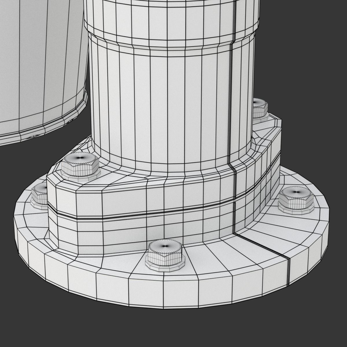 Vintage Water Hand Pump With Bucket 3D model_34