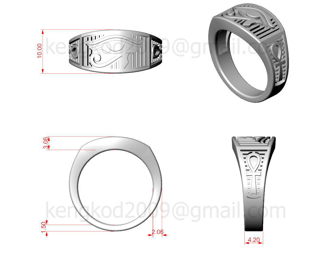 kengkod32    eye of horus 3D print model_10