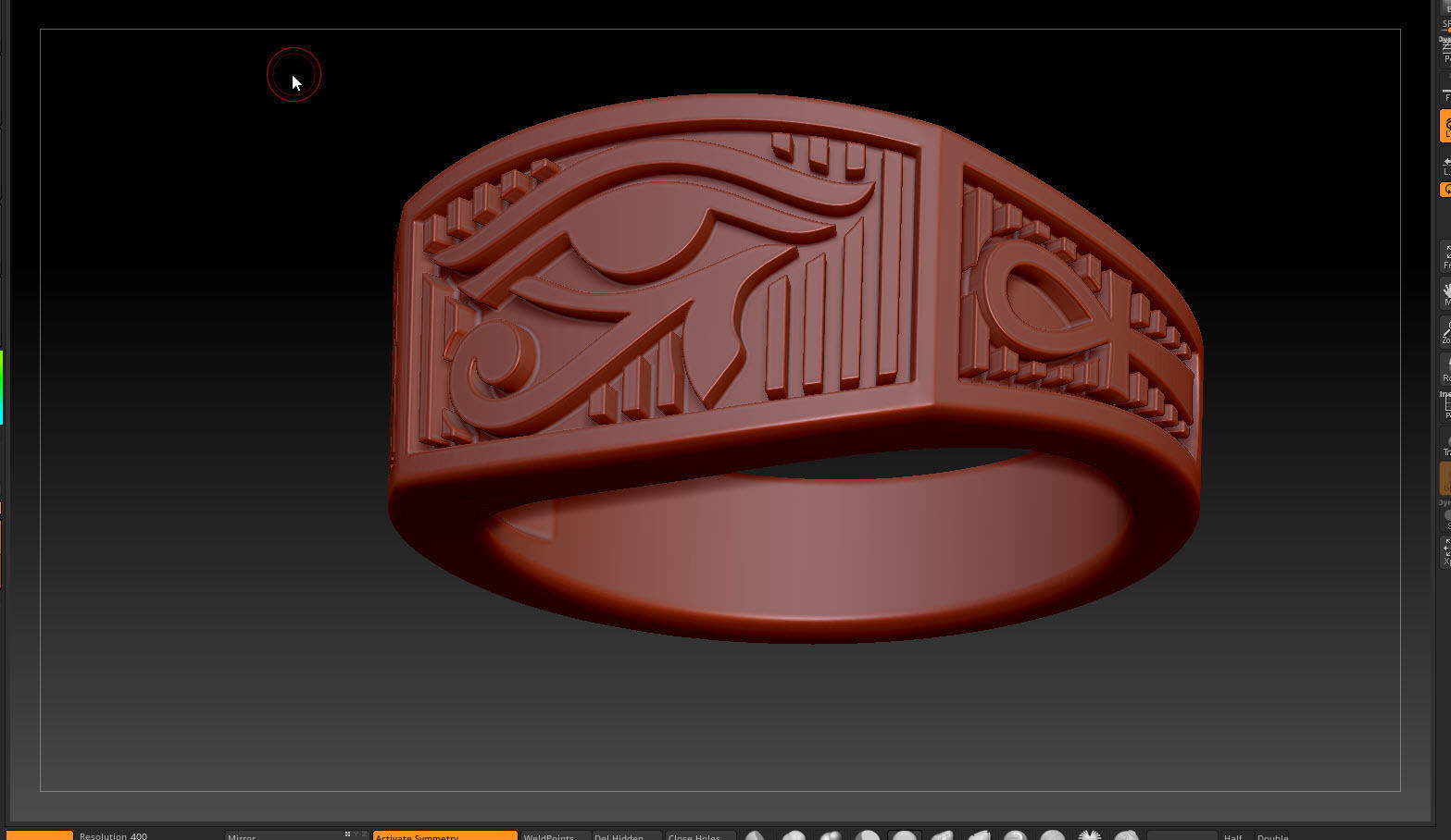 kengkod32    eye of horus 3D print model_11