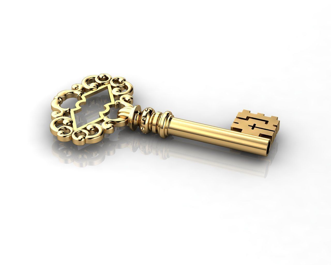 Key Pendant N2 3D print model_2