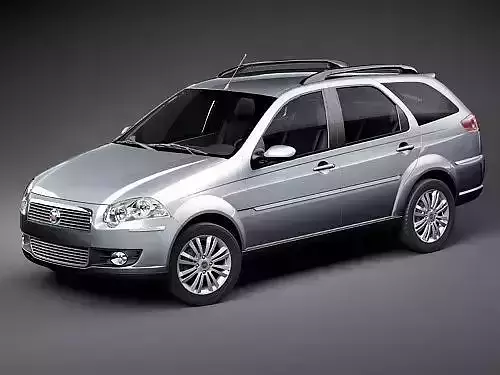 Fiat New Palio Weekend 2009 3D Model 3D model