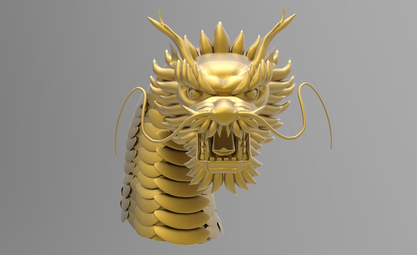 Chinese dragon 3D model_0