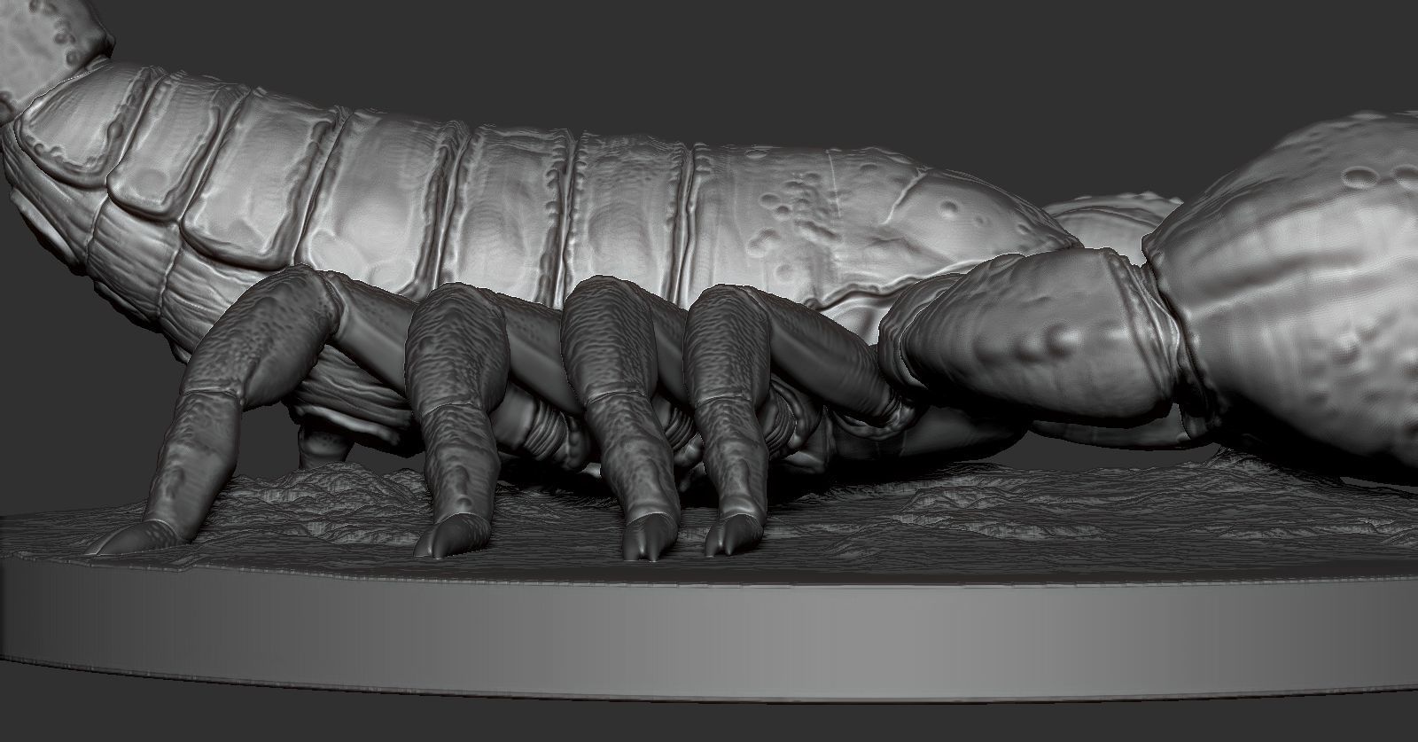Scorpion toy on table 3D print model_7