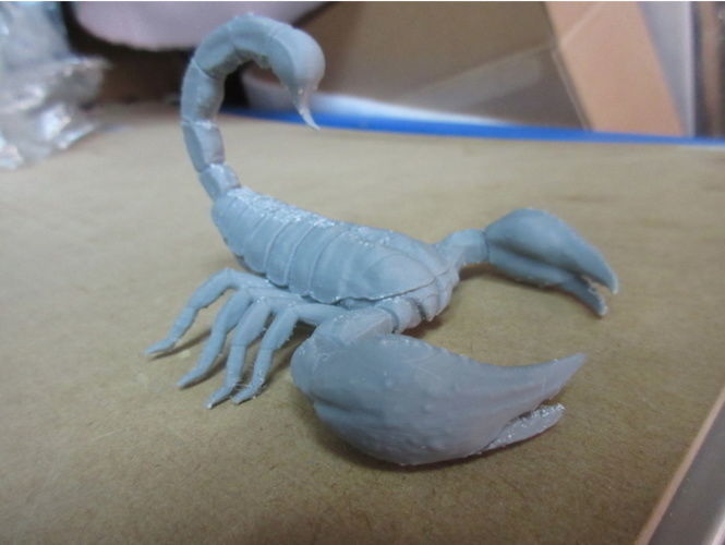 Scorpion toy on table 3D print model_8